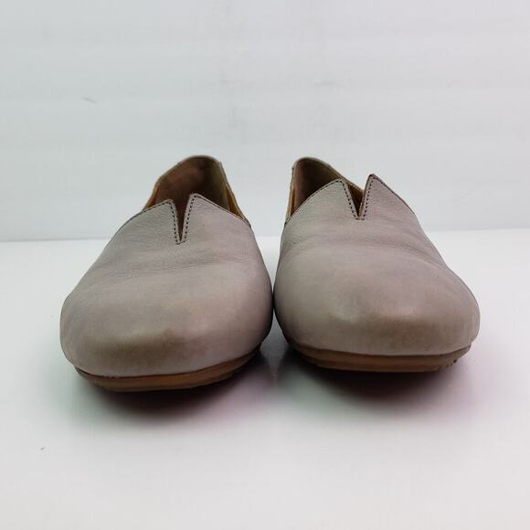 Born Sebra Womens Size 11 Gray Leather Slip On Casual Comfort Loafer Shoes - Picture 6 of 14